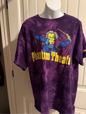 Kings Island Phantom Theatre Purple Tie-Dye Graphic T-Shirt
